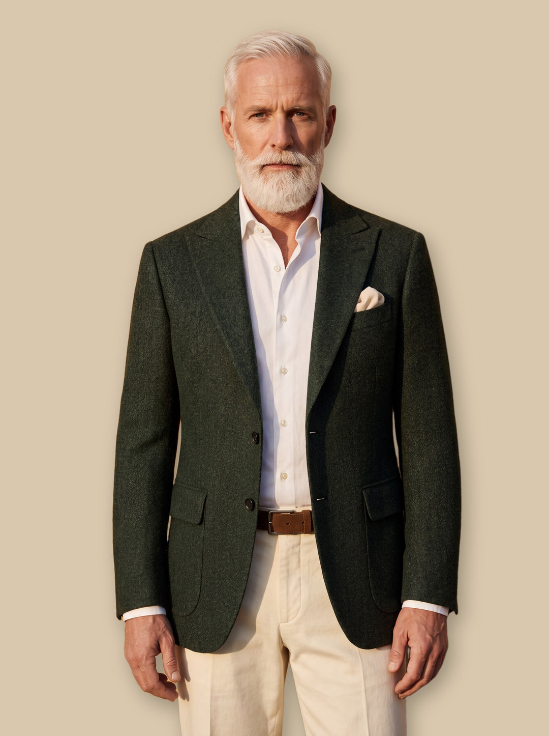 Mercer blazer suit in Olive, studio - Gentlemens Manor