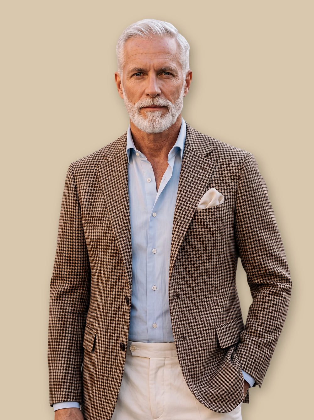 Merrick blazer suit in Brown, studio - Gentlemens Manor
