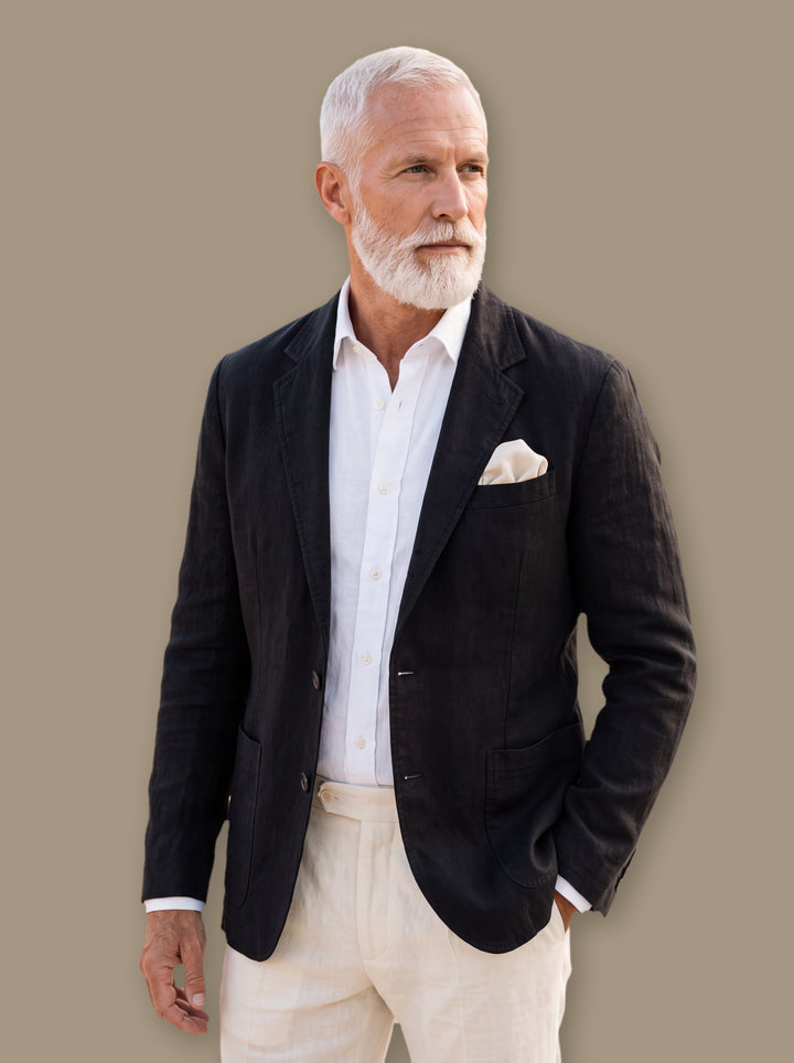 Merritt blazer suit in Black, studio - Gentlemens Manor