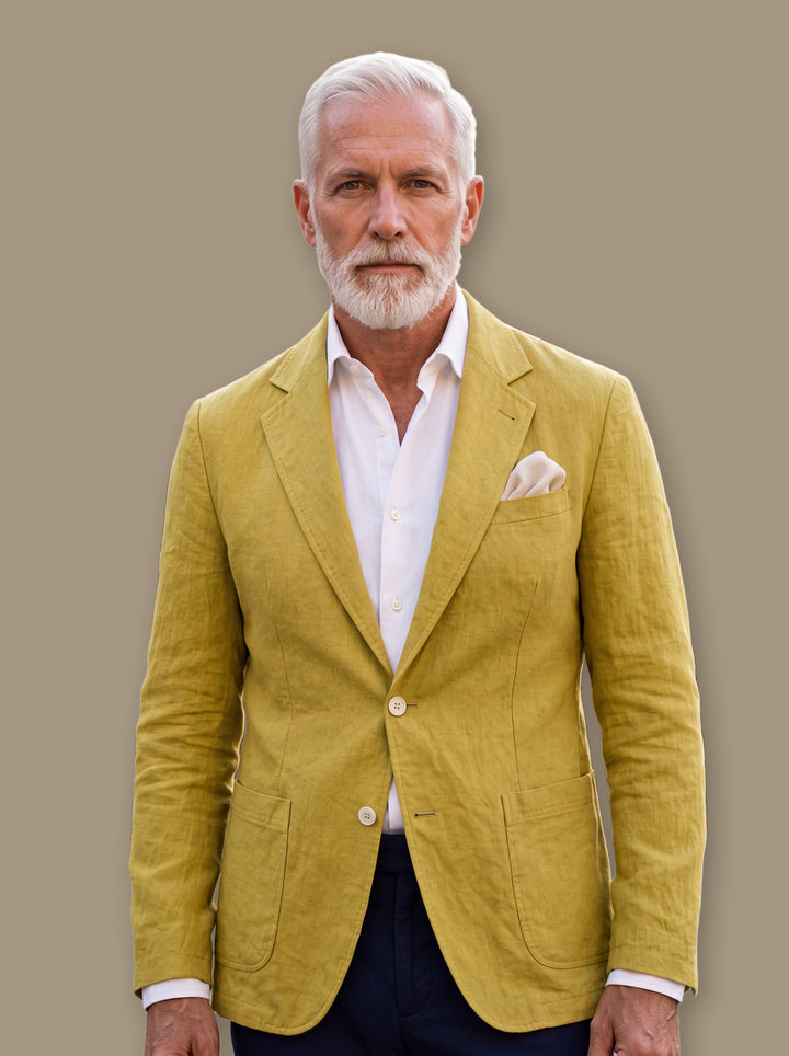 Merritt blazer suit in Mustard, studio - Gentlemens Manor
