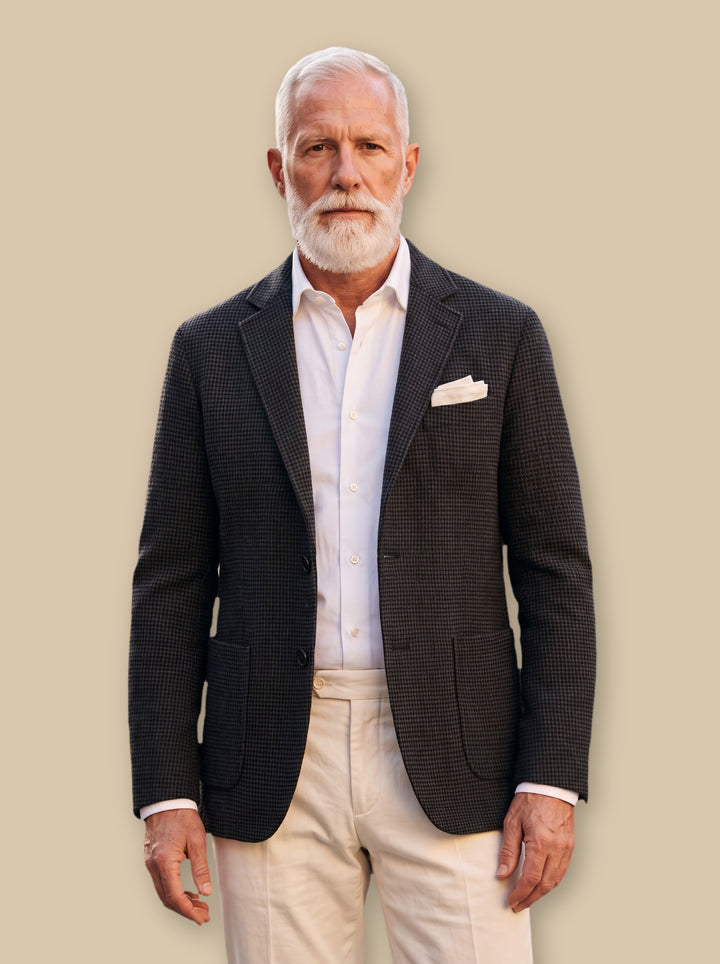 Miles blazer suit in Charcoal, studio - Gentlemens Manor