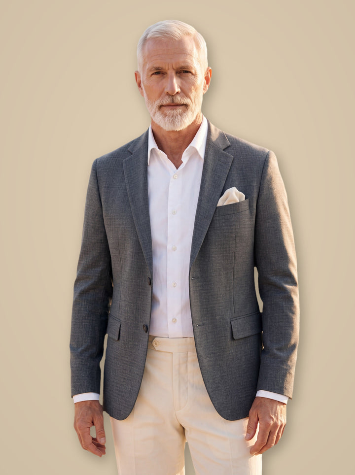 Montgomery blazer suit in Grey, studio - Gentlemens Manor