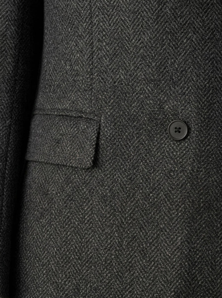 Montrose peak lapel tweed blazer, fabric close up, Gentlemens Manor