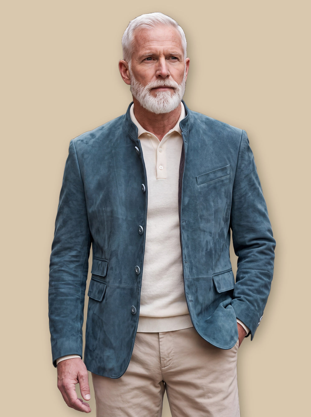 Morton jacket in Blue, studio - Gentlemens Manor