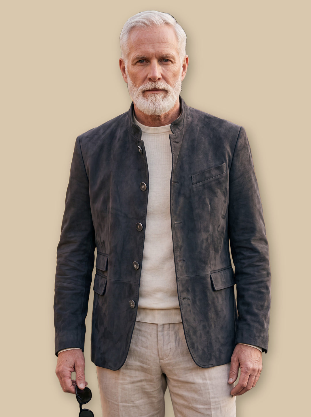 Morton jacket in Charcoal, studio - Gentlemens Manor