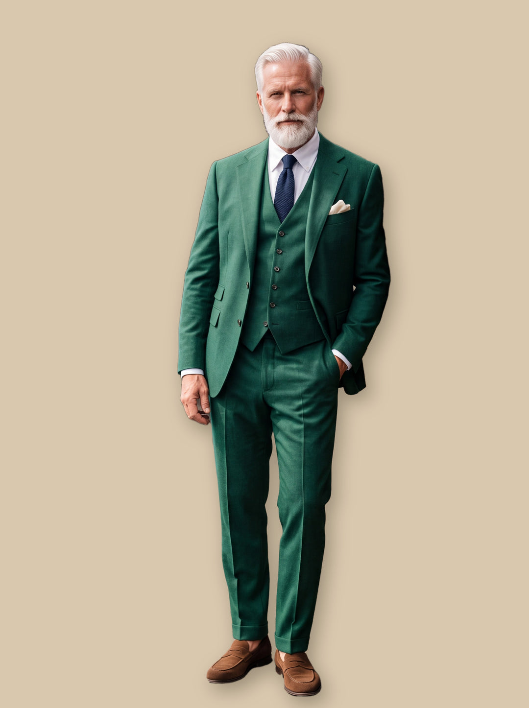 Morton two piece set in Green, studio - Gentlemens Manor