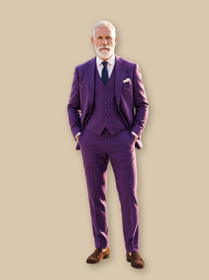 Morton two piece set in Purple, studio - Gentlemens Manor