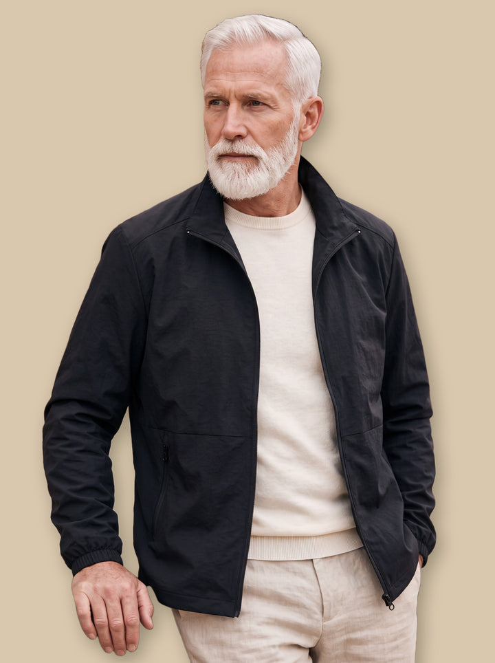 Moses jacket in Black, studio - Gentlemens Manor