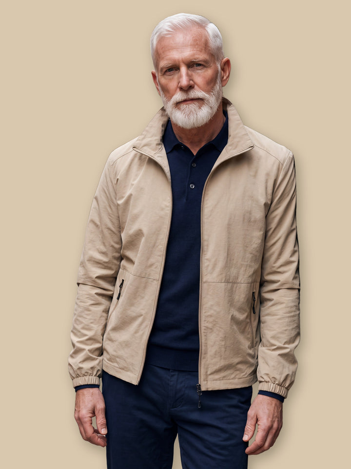 Moses jacket in Sand, studio - Gentlemens Manor