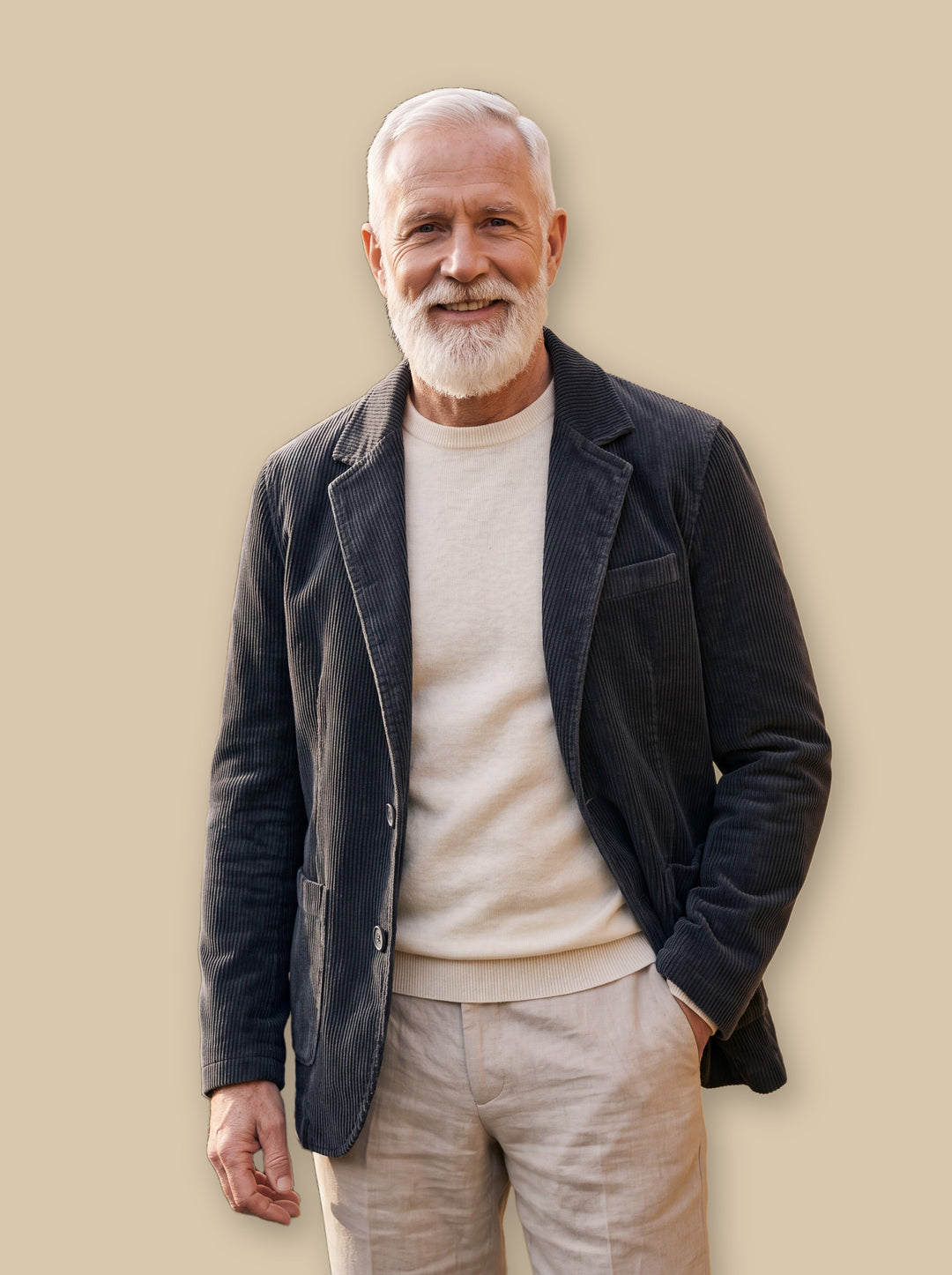 Murray jacket in Grey, studio - Gentlemens Manor