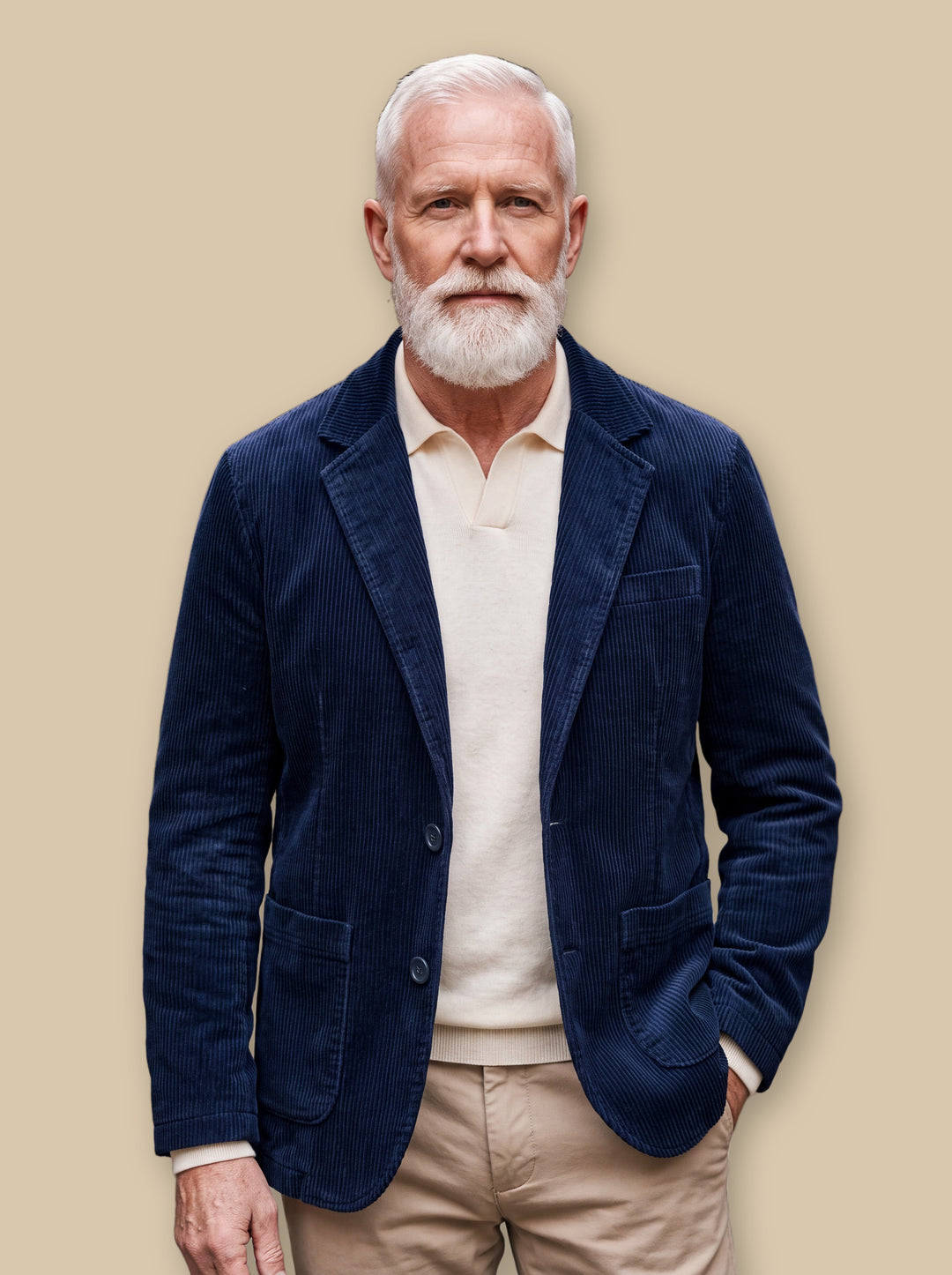Murray jacket in Navy, studio - Gentlemens Manor