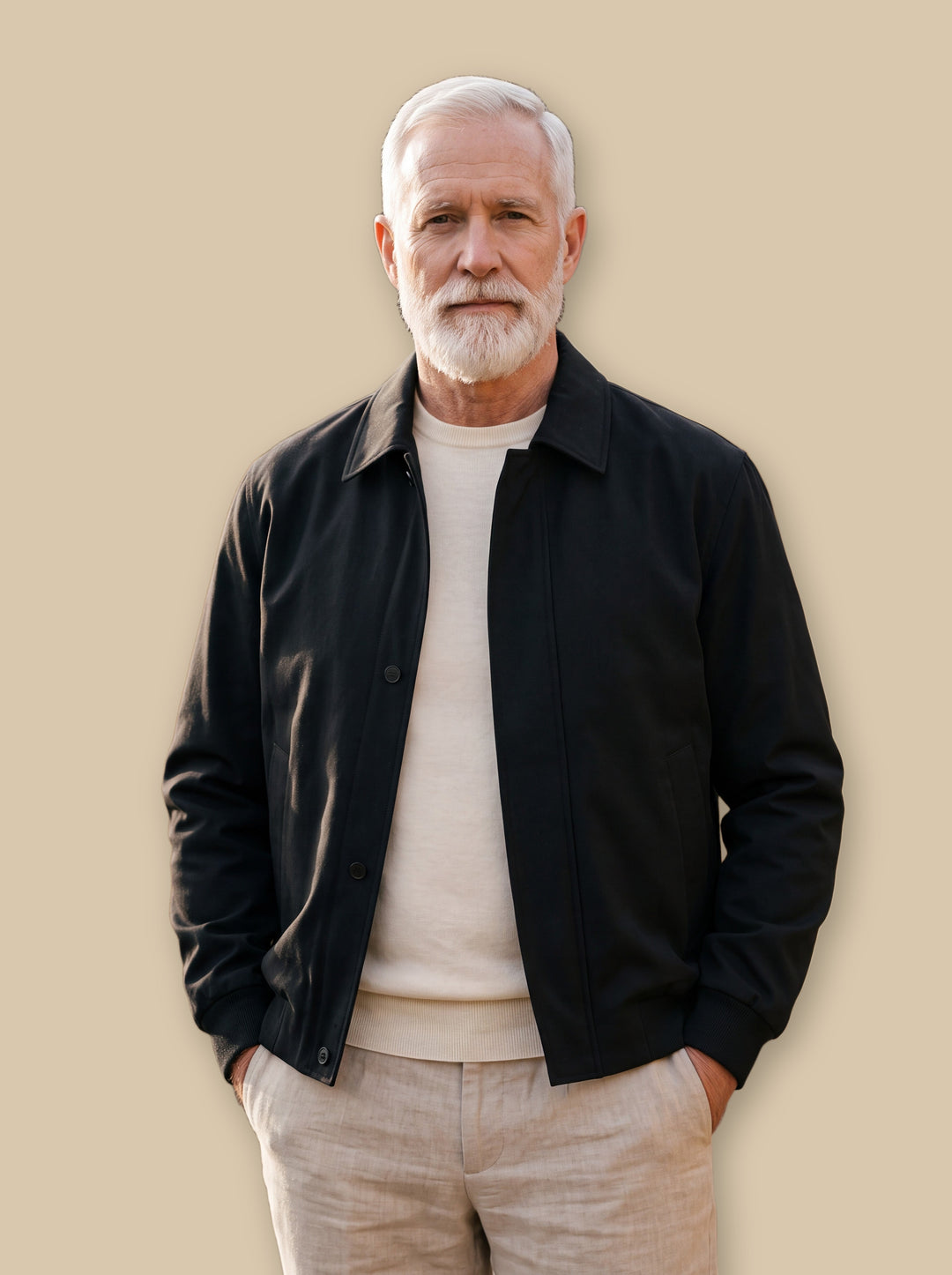 Myron jacket in Black, studio - Gentlemens Manor