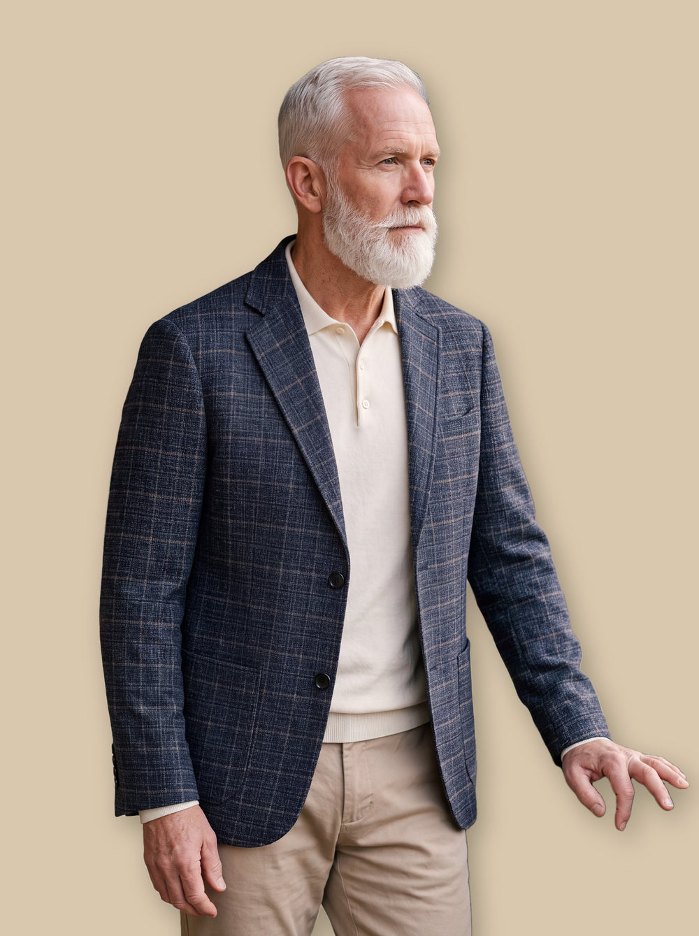 Napoleon jacket in Navy, studio - Gentlemens Manor