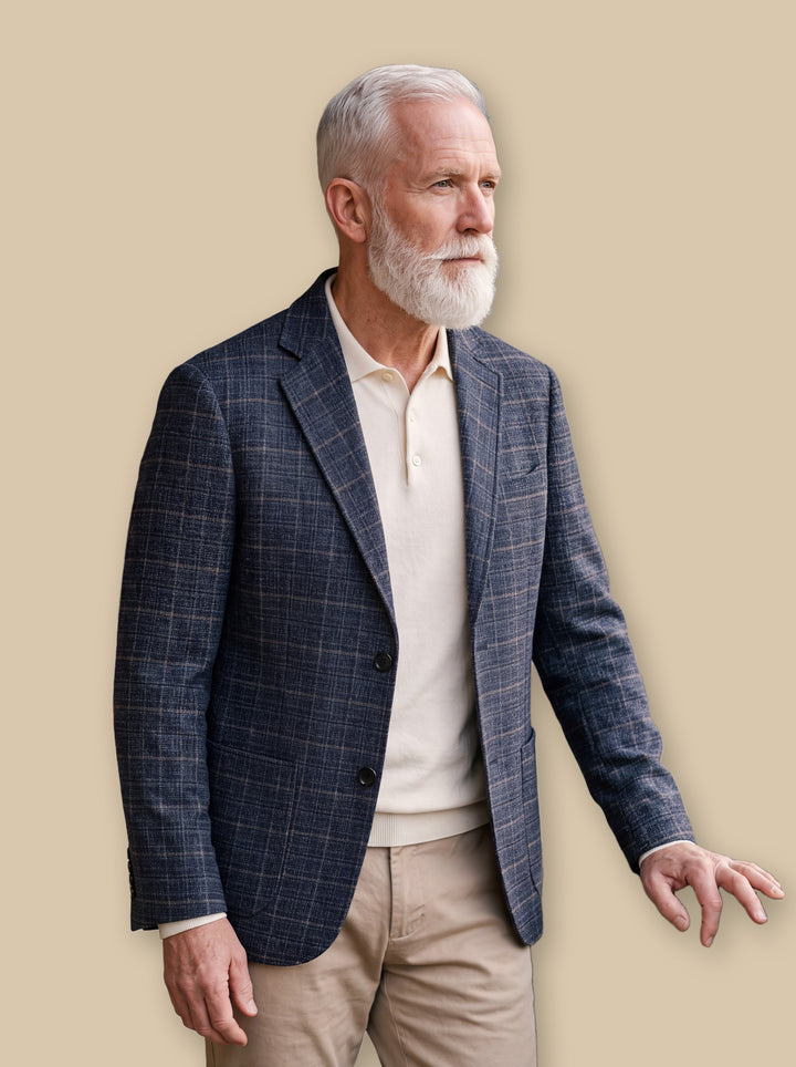 Napoleon jacket in Navy, studio - Gentlemens Manor