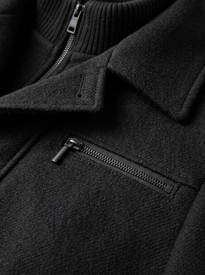 Nathan winter coat, fabric close up, Gentlemens Manor