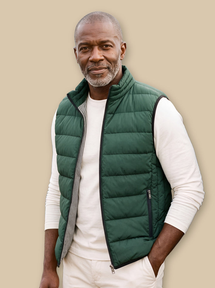 Nathaniel vest in Green, studio - Gentlemens Manor