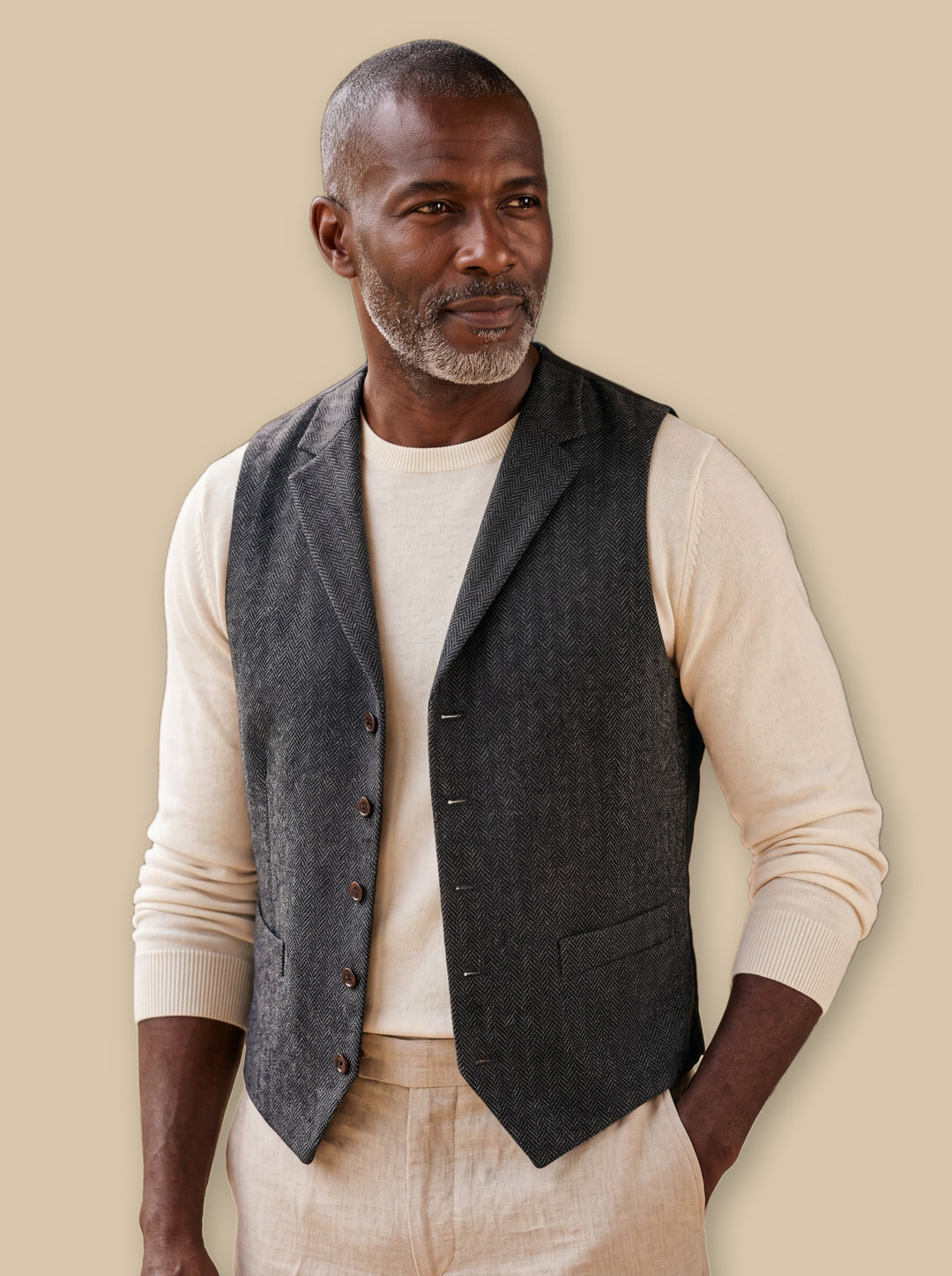 Nelson jacket in Charcoal, studio - Gentlemens Manor