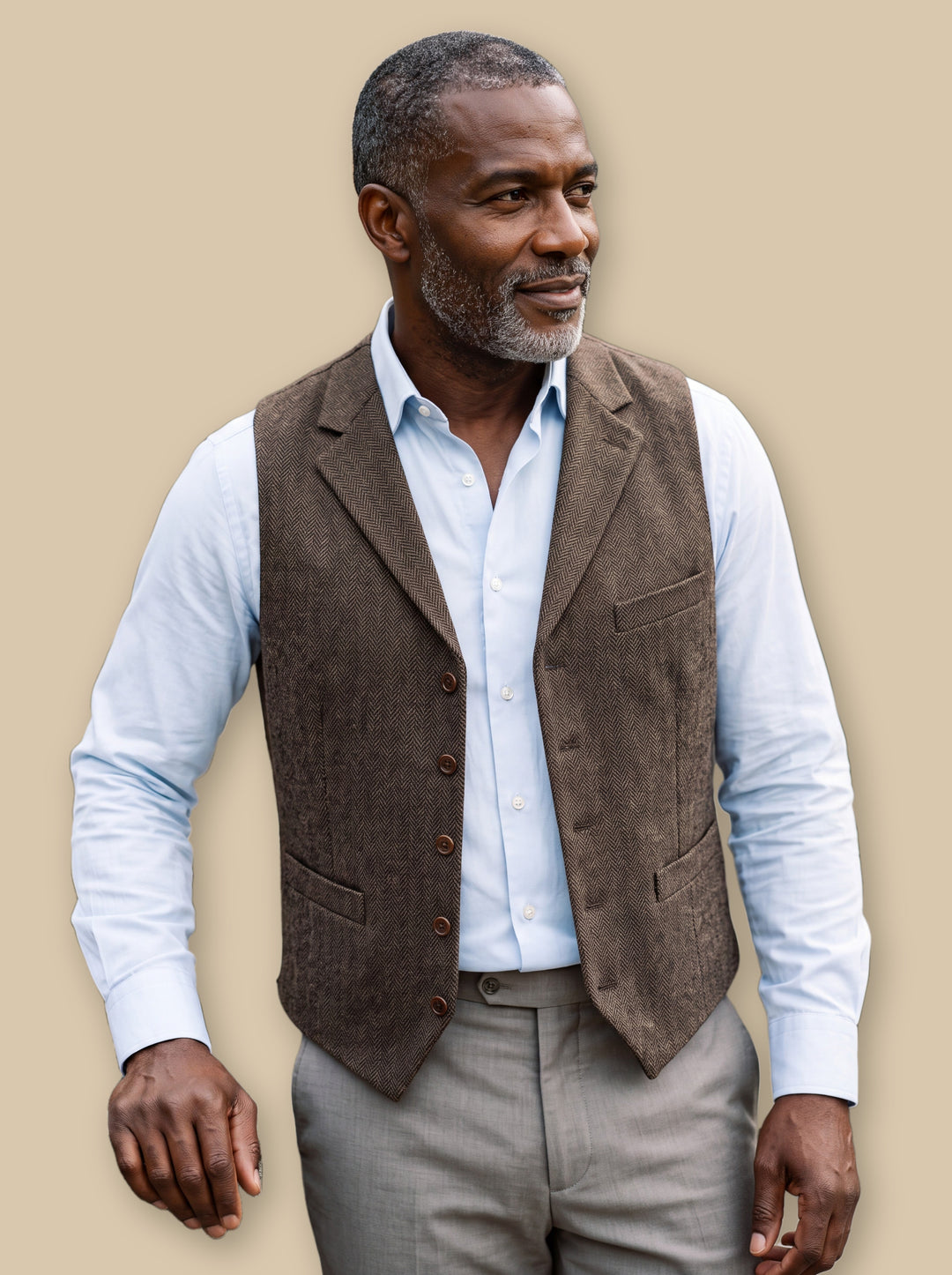 Nelson jacket in Dark Brown, studio - Gentlemens Manor