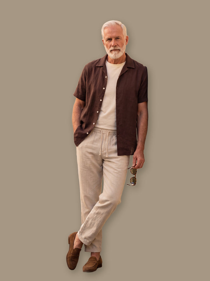Nelson two piece set in Brown, studio - Gentlemens Manor