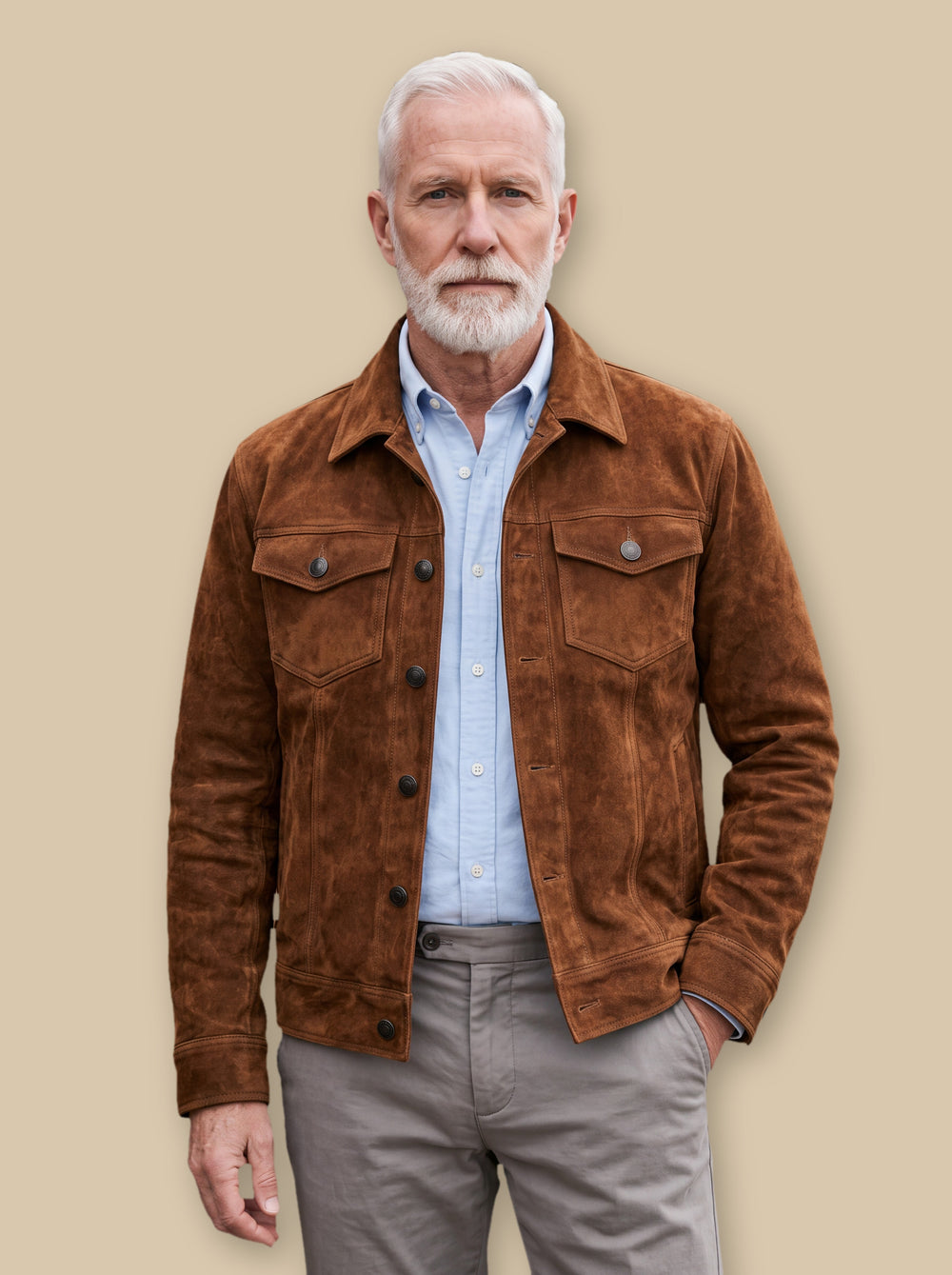 Neville jacket in Brown, studio - Gentlemens Manor