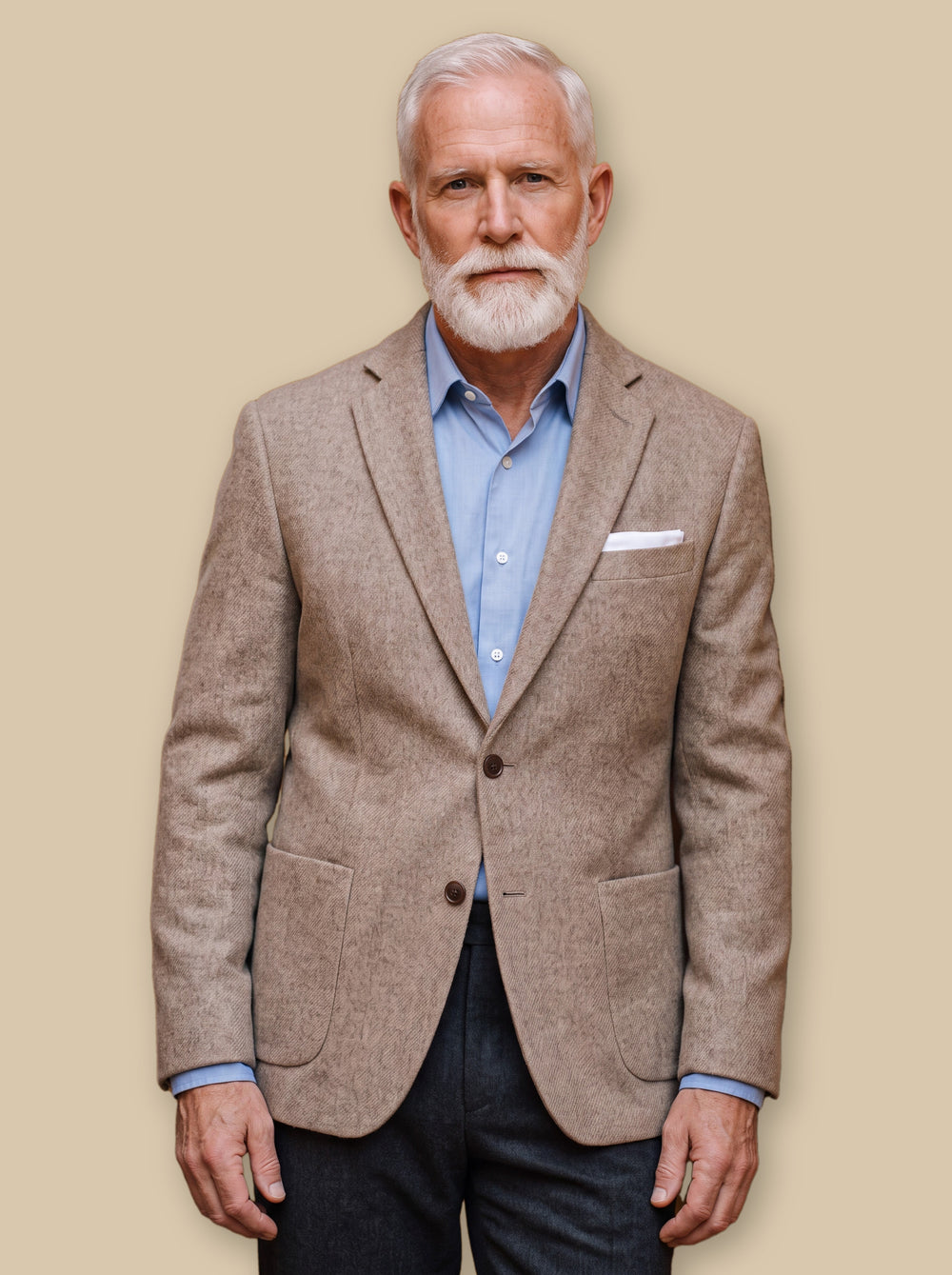 Nicholas jacket in Beige, studio - Gentlemens Manor