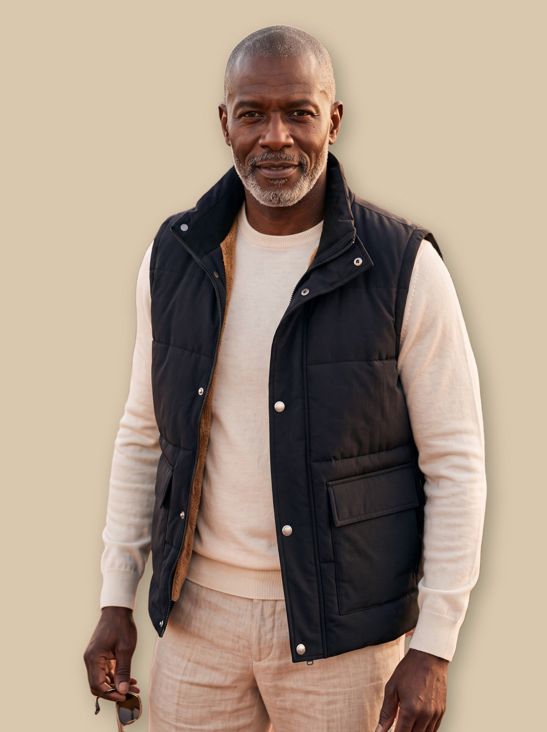 Nigel vest in Black, studio - Gentlemens Manor