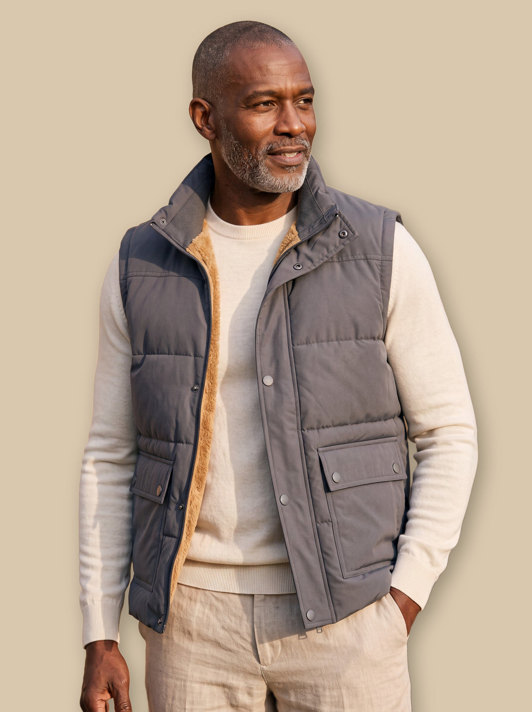 Nigel vest in Grey, studio - Gentlemens Manor
