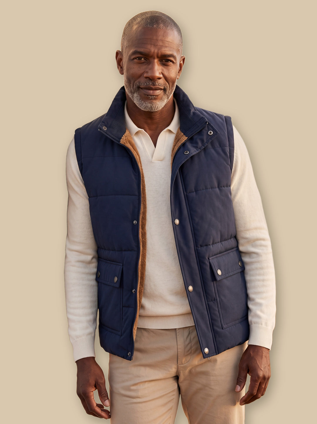 Nigel vest in Navy, studio - Gentlemens Manor