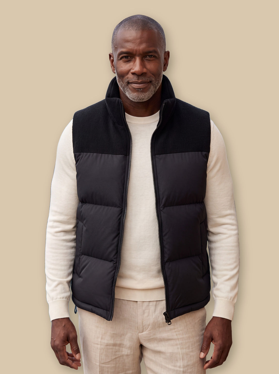 Norbert vest in Black, studio - Gentlemens Manor