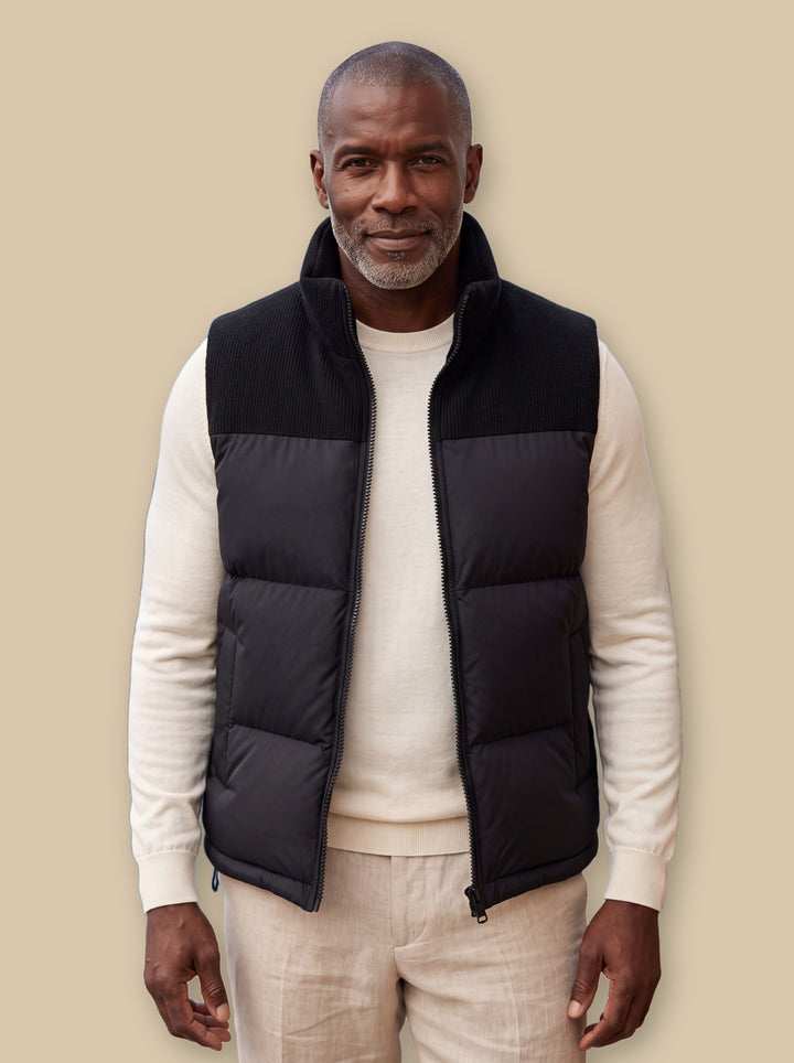 Norbert vest in Black, studio - Gentlemens Manor