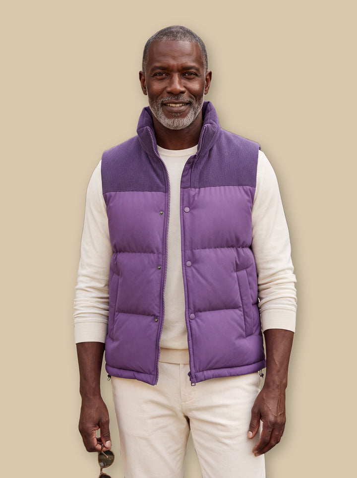 Norbert vest in Purple, studio - Gentlemens Manor