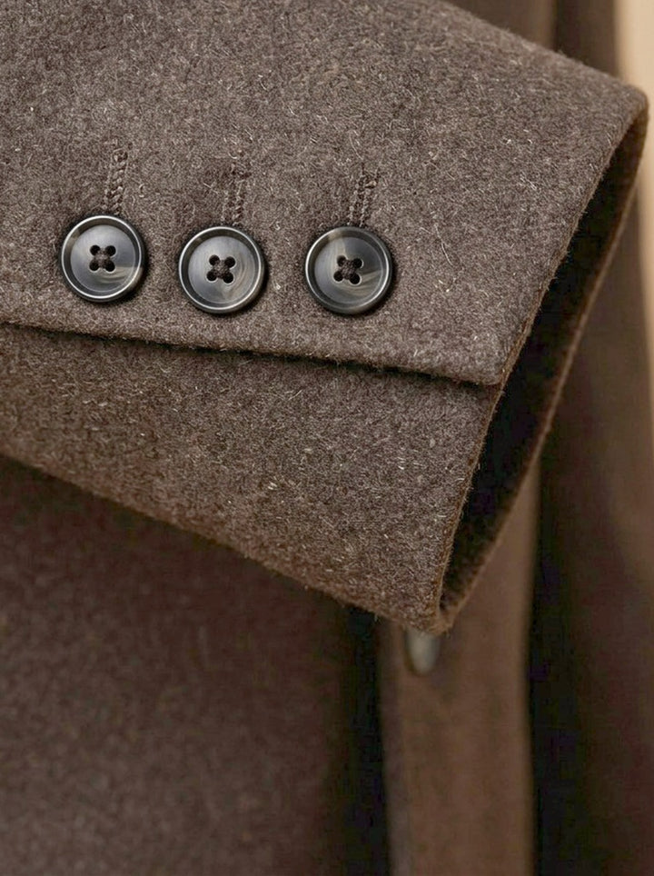 Norcross overcoat, fabric close up, Gentlemens Manor