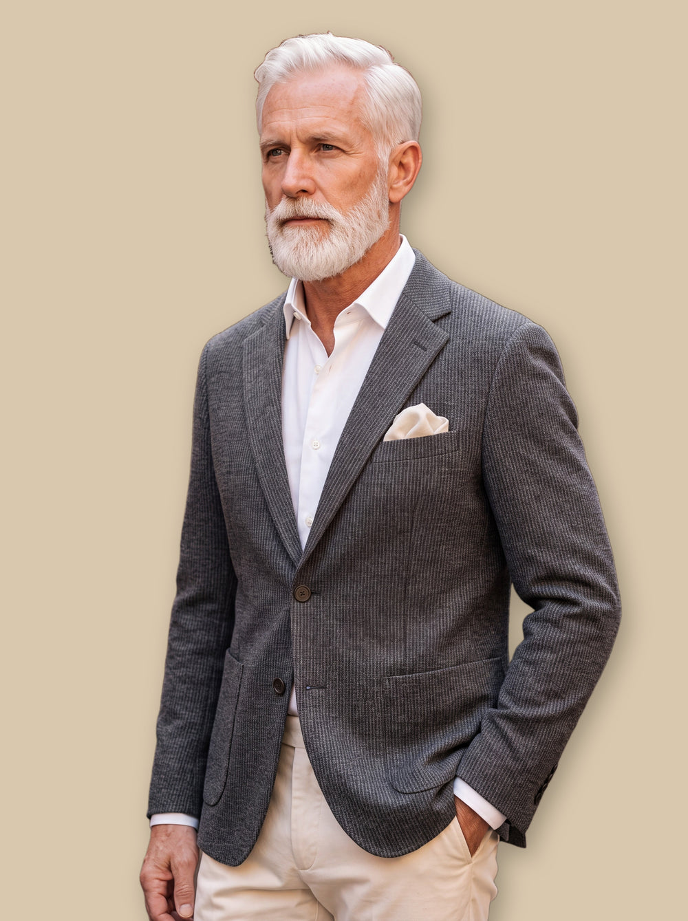 Norman blazer suit in Grey, studio - Gentlemens Manor