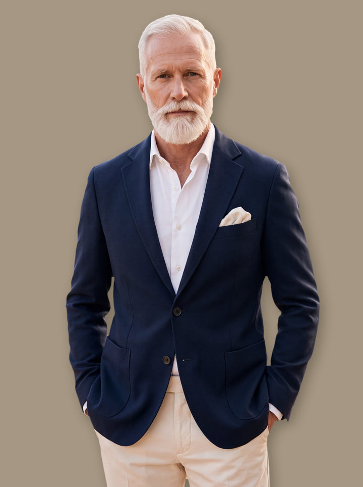 Norris blazer suit in Navy, studio - Gentlemens Manor