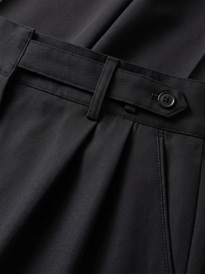 Oakes pleated trousers, fabric close up, Gentlemens Manor
