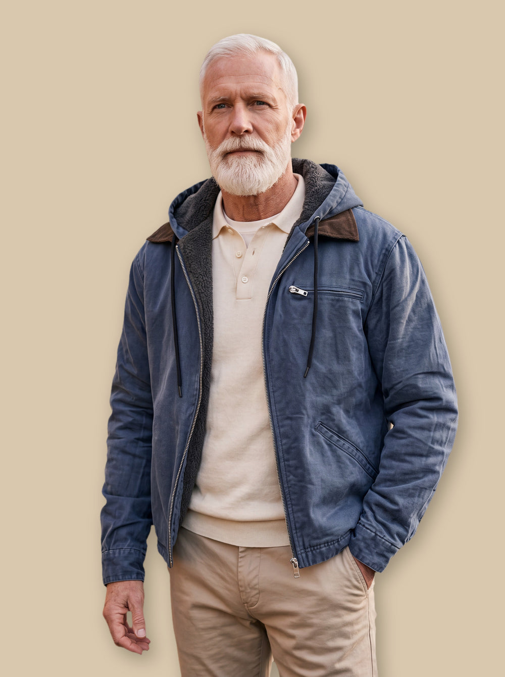 Octavius jacket in Blue, studio - Gentlemens Manor