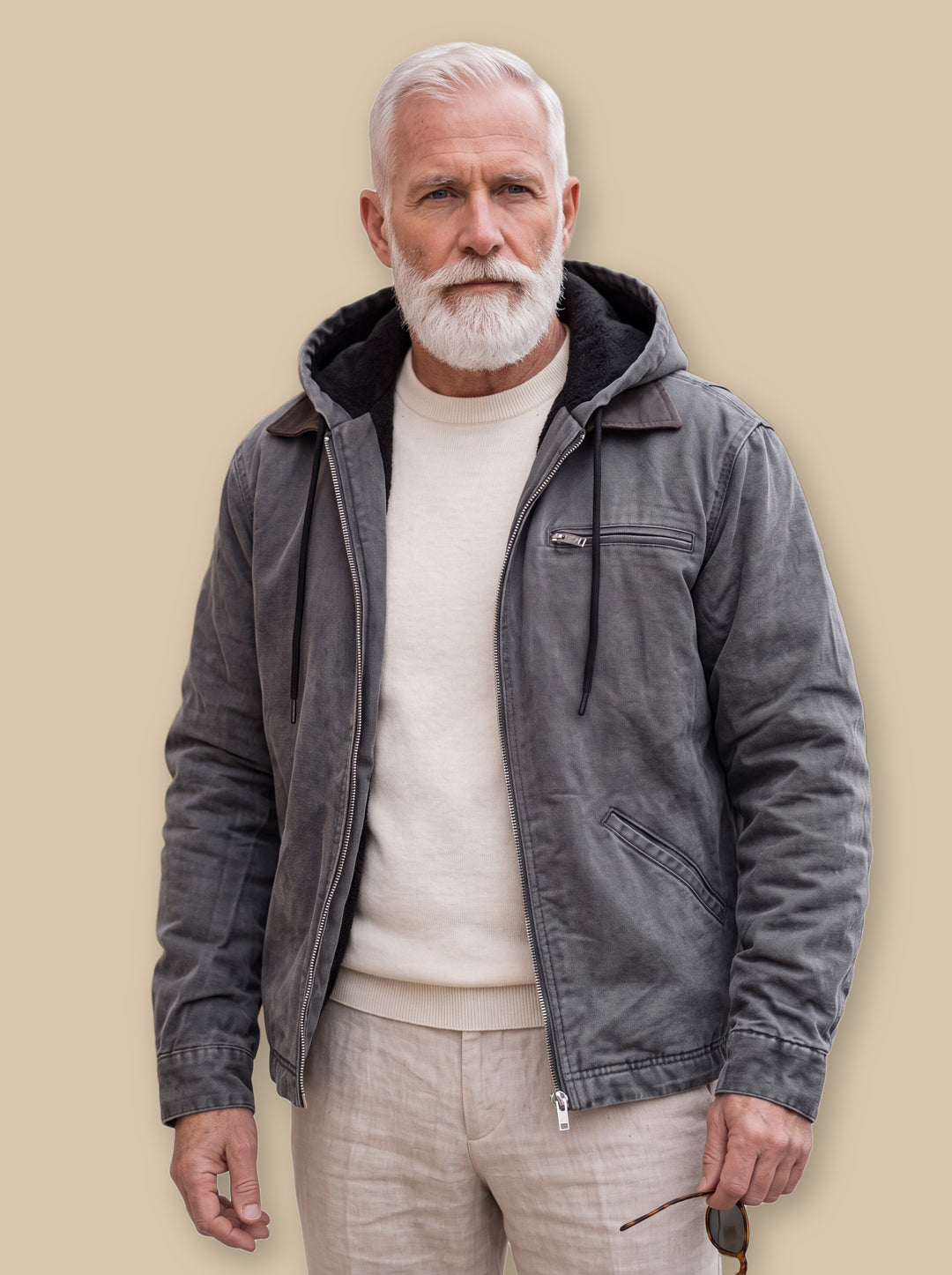 Octavius jacket in Grey, studio - Gentlemens Manor