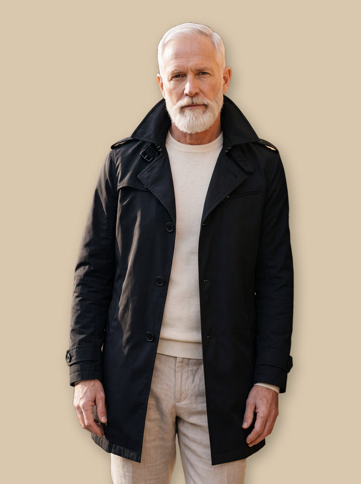 Oran jacket in Black, studio - Gentlemens Manor