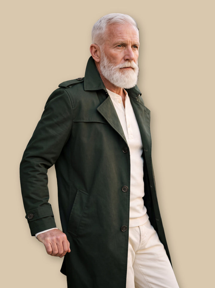 Oran jacket in Green, studio - Gentlemens Manor