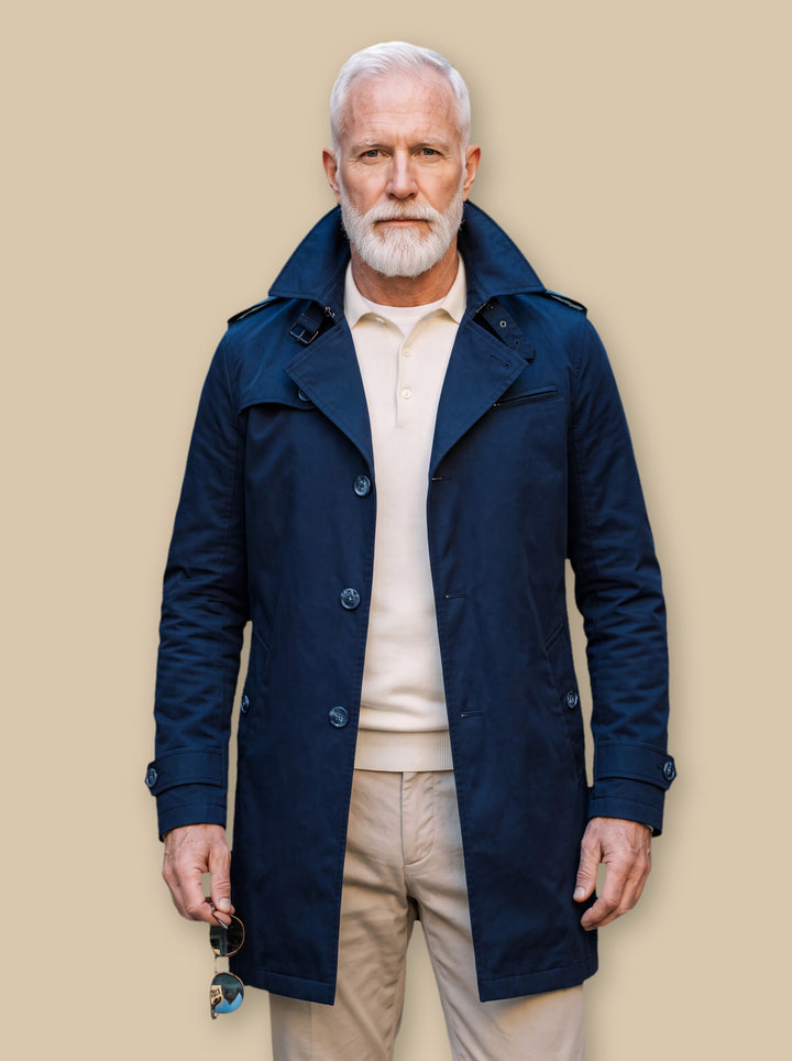 Oran jacket in Navy, studio - Gentlemens Manor