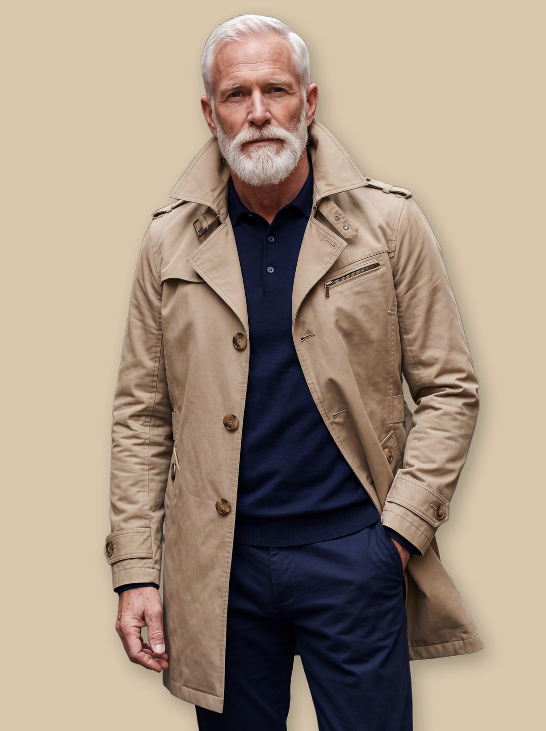 Oran jacket in Sand, studio - Gentlemens Manor