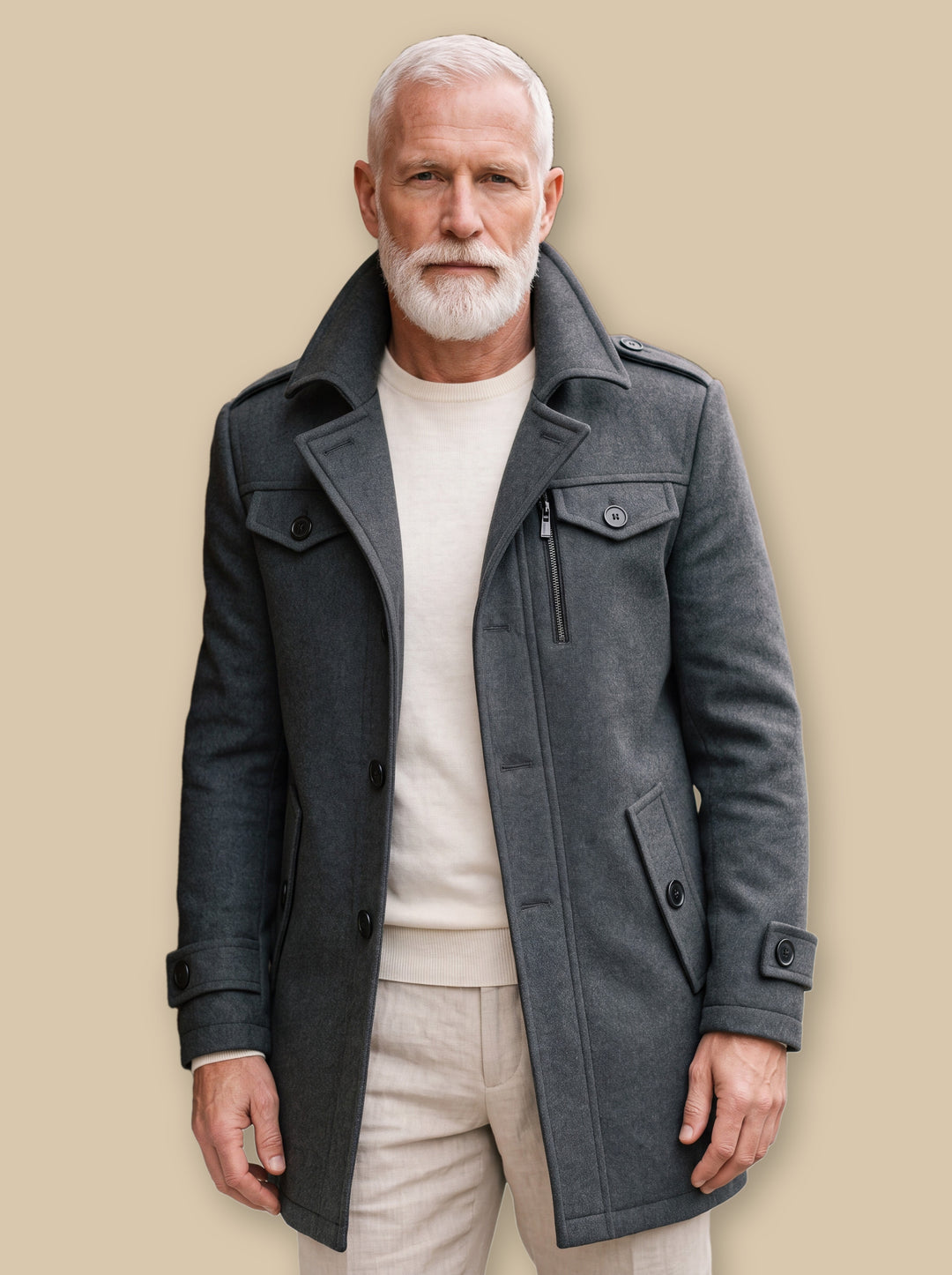 Orin jacket in Grey, studio - Gentlemens Manor