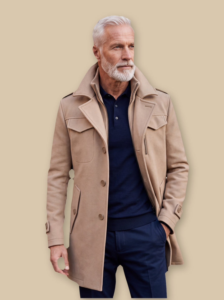 Orin jacket in Sand, studio - Gentlemens Manor