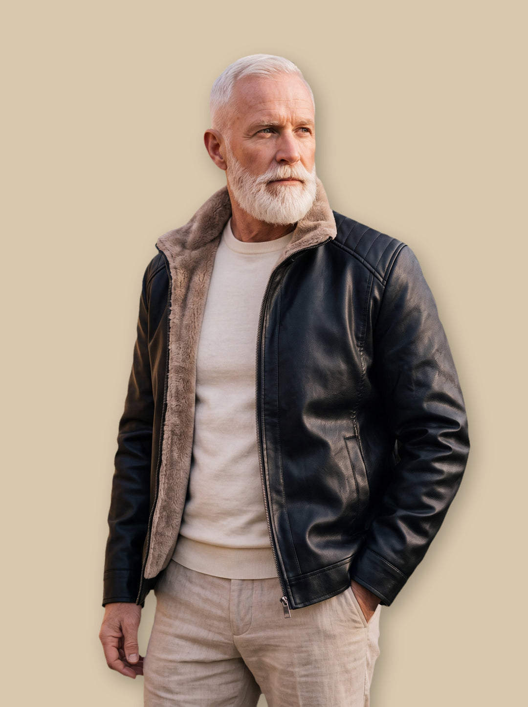 Orlando jacket in Black, studio - Gentlemens Manor