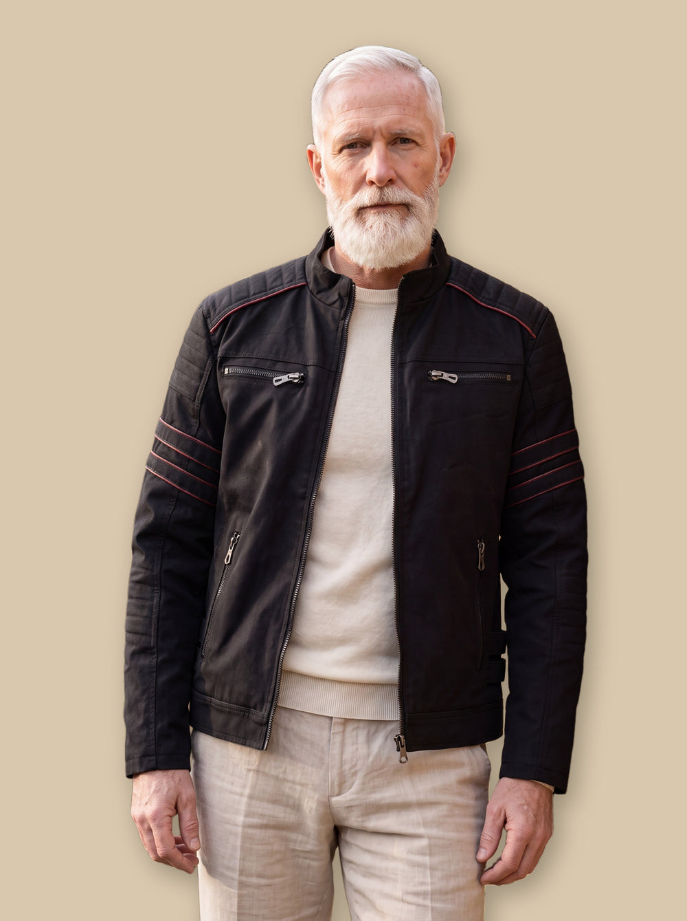 Orson jacket in Black, studio - Gentlemens Manor