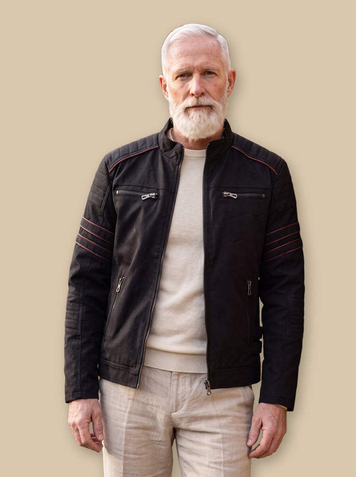 Orson jacket in Black, studio - Gentlemens Manor