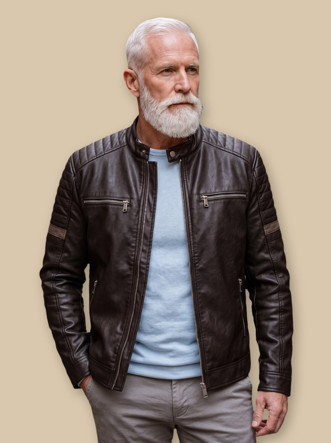Orson jacket in Dark Brown, studio - Gentlemens Manor