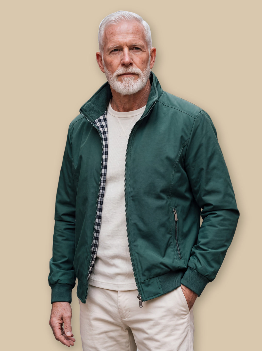 Orville jacket in Green, studio - Gentlemens Manor