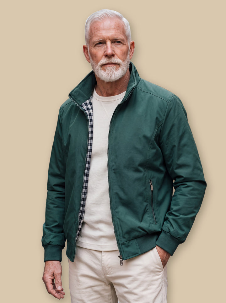 Orville jacket in Green, studio - Gentlemens Manor
