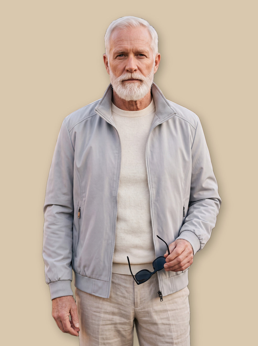 Orville jacket in Grey, studio - Gentlemens Manor